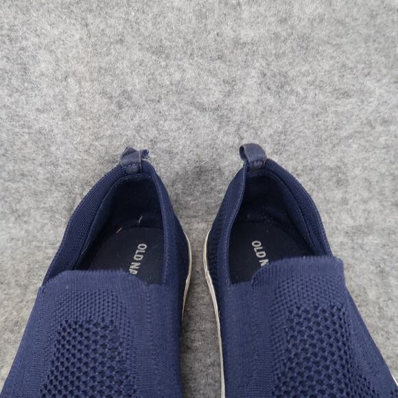 Old Navy Shoes Kids 3 Slip On Sneakers Boy Girl Knit Stretch Casual Blue Comfort - Picture 3 of 10